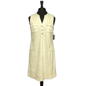 Alfani Women’s Henley Faux Suede Shift Dress Size 6 NWT